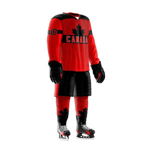 Top Sale High Quality Professional <b>Laced</b> <b>Collar</b> Sublimated Custom Uniform Youth Ice Hockey Jerseys Breathable Team Apparel Wear - Product Image 4