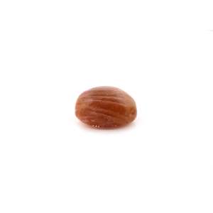 Pierre de soleil naturelle polie de 30,2 carats, pierre de lune orange facettée de forme ovale, pierre précieuse non montée, hauteur de 8 mm et diamètre du trou de 1 mm - Product Image 3
