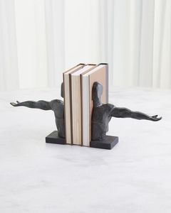 Wholesale High Quality Custom Aluminium Metal Bookends Handicraft Technics for Home Office & School Bookshelf Desktop <b>Book</b> <b>Ends</b> - Product Image 6
