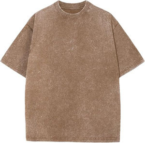 Heavyweight Knitted Plain T-Shirt for Men Oversized <b>Screen</b> Print Plus Size Formal Blank Design Men's - Product Image 4