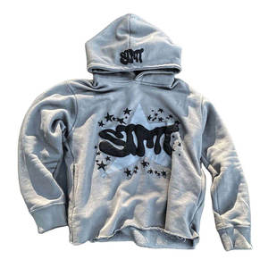 Sweat à capuche personnalisé imprimé bouffant pour hommes Premium French Terry Fleece Oversized Boxy Streetwear Pullover Sweat à capuche - Product Image 1