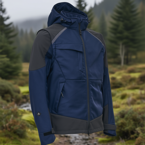 Chaqueta Softshell para Hombre ELKA RAINWEAR, Modelo Working XTREME, Color Marino/Negro - Product Image 3