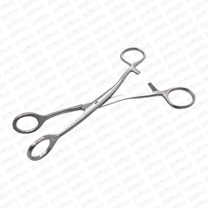 Pinzas de sujeción y agarre quirúrgicas manuales de acero inoxidable Collin-Instrumento reutilizable para uso médico y de quirófano - Product Image 5