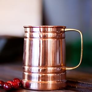 Nueva llegada taza de cobre martillado con mango de latón taza de cobre mula de Moscú cerveza cóctel bebida tazas de cobre - Product Image 4