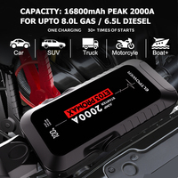 Chargeur de batterie de voiture portable, booster de batterie, batterie externe, démarreur de saut multifonction