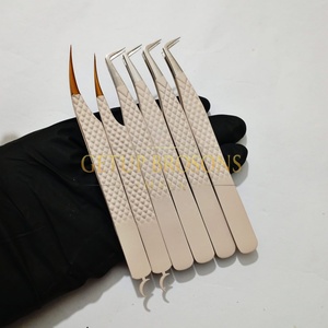 Pince à cils GETUP BROSONS IMPEX 90 de haute qualité, isolation Diamond Grip, pointe de 10 mm, antimagnétique, en acier inoxydable durable - Product Image 2