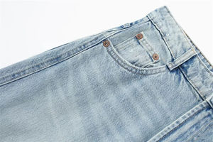 2024 OEM alta calidad nueva moda mujer ropa Jeans holgados Jean con múltiples bolsillos para mujer OEM diseño de servicio - Product Image 2