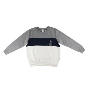 Suéteres deportivos para hombre Adidas Originals Id96 con cuello redondo, color: gris/blanco/azul marino, 100% auténtico - Product Image 1