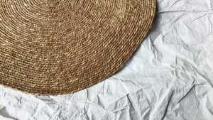 SEEGRASS BRAIDED <b>Round</b> <b>PLACEMATS</b>-Anti-Bacteria Anti-Slip Eco-Friendly Floral Modern Design for Home Banquet Hotel & Party Use - Product Image 4