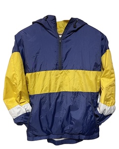 Vestes coupe-vent en nylon léger imperméable pour hommes, fabriquées sur mesure, avec fermeture éclair, capuche, coupe et couture, anorak en nylon - Product Image 1