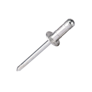 Remache ciego de cabeza redonda tipo cúpula con mandril de acero al carbono cincado y capuchón de aluminio - Product Image 1