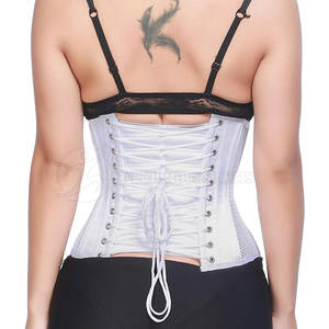 Corset de fitness haut pour femmes bouton sans couture couleur unie utilisation extérieure Shapewear Logo confortable accepté conception personnalisée - Product Image 3