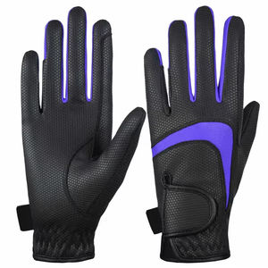 Guantes de equitación ecuestres profesionales para hombre personalizados de cuero genuino antideslizante invierno térmico Anti-Split Grip - Product Image 5