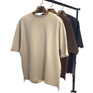 เสื้อยืดแขนสั้นสำหรับผู้ชายเสื้อยืดวินเทจสำหรับผู้ชายตัดเย็บแบบเย็บติดและตัดเย็บโลโก้ตามสั่งเสื้อยืดทรงหลวมสำหรับผู้ชายจัดส่งแบบ DP - Product Image 1