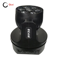 6X10W RGBW 4 en 1 Mini œil d'abeille avec Laser LED lumière à tête mobile pour effets d'éclairage DJ Night Clubs Bars pub Disco Party