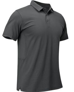 Camisa Polo Verde Oliva Personalizada para Hombre, Manga Corta, Transpirable, de Tela Piqué de Poliéster y Algodón, con Logotipo Personalizado, Uniforme Informal de Trabajo - Product Image 4
