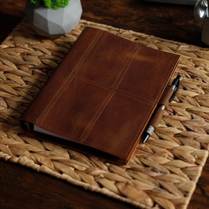 עור padfolendium תיקיית קובץ עם A5 אותיות בגודל כתיבה pad zipper lap-0032 - Product Image 2