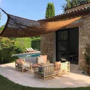 SOLUTIONS D'OMBRAGE EXTÉRIEURES ÉCOLOGIQUES: VOILES DE COCO TISSÉES À LA MAIN DES ARTISANS VIETNAMIENS/Ms.Thi - Product Image 1