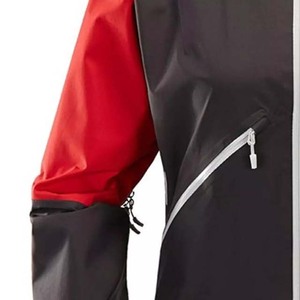 Veste de pluie à capuche avec fermeture éclair intégrale, service OEM, nouvelle mode 2025, logo personnalisé, imperméable, légère, deux couleurs, veste pour hommes de la rue principale - Product Image 4