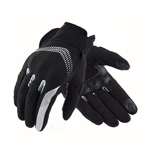 Guantes de motocross transpirables ligeros a prueba de viento de cuero sintético suave de dedo completo personalizados para carreras de motos al aire libre - Product Image 3