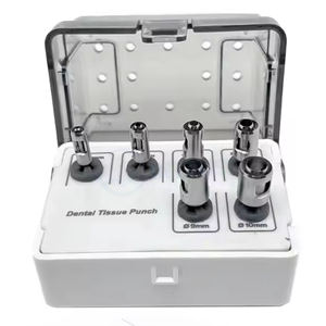 6 Piezas de Fresas Manuales para Implantes Dentales, Punzón de Doble Tejido de Acero Inoxidable, Herramientas de Implante con Agarre Ergonómico, INSTRUMENTOS QUIRÚRGICOS - Product Image 2