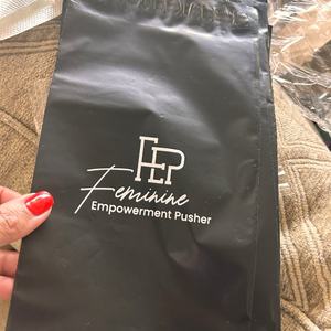 Bolsas de <span class=keywords><strong>Correo</strong></span> Ecológicas de Poliéster Negras con Logotipo Impreso, Sobres de Envío Personalizados para Ropa y Boutiques - Product Image 1