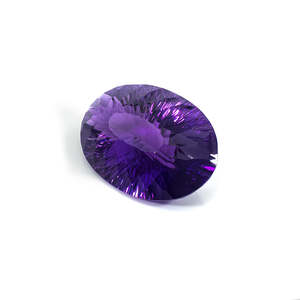 Cristal de quartz bleu clair naturel de 129,78 carats, qualité supérieure, améthyste ovale, pierre précieuse polie, améliorée par la lumière, certifiée IGI - Product Image 4