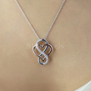 Nfinity Coeur Or/Argent Clouté Fine Jewelry Pendentifs & Charmes Zircon/Moissanite/Lab Grown/Natural Diamond - Product Image 6