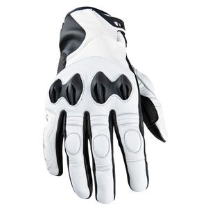 Gants de Moto Unisexe Hiver Cuir Synthétique Racing Road Dirt Bike Sports Blanc - Product Image 1
