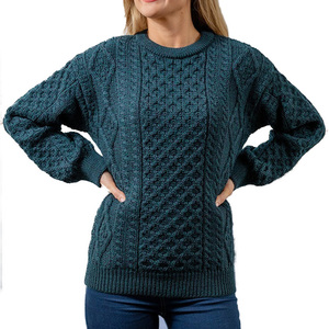 Chaud décontracté à manches longues femmes pull dames vêtements d'hiver personnalisé plaine qualité supérieure fabrication en gros à bas prix 23 - Product Image 2