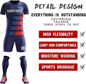 2024 dernière conception Football uniforme ensemble nouveauté nom de l'équipe hommes Football sport Football uniformes à vendre - Product Image 5