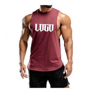 Débardeur de gymnastique en coton de qualité supérieure pour hommes vêtements de Fitness à séchage rapide Slim Fit entraînement Muscle musculation gilet tricoté lavé - Product Image 1