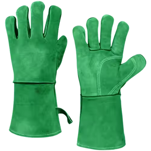 Gants de soudage en cuir de sécurité fabriqués sur mesure au meilleur prix, ajustement confortable, gants de soudage en cuir de couleur unie - Product Image 2