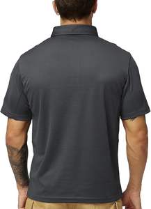 2025 nueva llegada para hombre Polo camisa Slim Fit transpirable mezcla de algodón de secado rápido ropa Casual OEM ODM proveedor al por mayor - Product Image 5