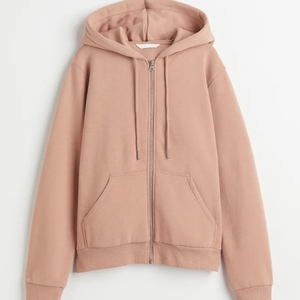 เสื้อฮู้ดผู้หญิงแขนยาวแบบสวมใส่สบายสำหรับฤดูใบไม้ร่วง/ฤดูหนาว  ผ้าถักระบายอากาศดี  ซิปหน้า  บุขนบาง - Product Image 5