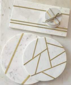 Top Demanded Classic Square Handmade <b>Marble</b> <b>Coaster</b> Set 6-10 Pieces Durable Eco-Friendly Daily Use Parties Factory Price - Product Image 2