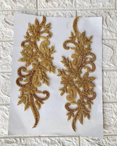 Encaje de Red Bordado con Cuentas Multicolores de Nuevo Estilo, Encaje de Seda con Decoración de Diamantes de Imitación para Prendas y Bolsos - Product Image 2