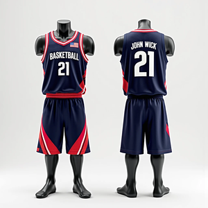 Uniformes de baloncesto sublimados para hombre, camiseta y pantalones cortos RTS personalizados completos, conjunto de ropa deportiva de secado rápido transpirable de alta calidad - Product Image 5