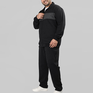 Survêtements zippés pour hommes Ensemble 2 pièces Vêtements de sport Survêtements personnalisables Joggers Pantalon de survêtement Ensemble assorti pour hommes Survêtements en polyester - Product Image 3