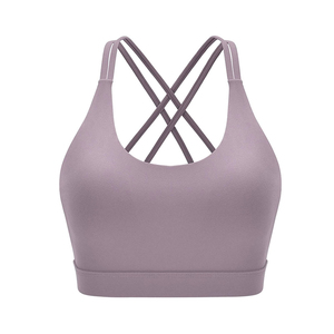 Soutien-gorge de sport d'entraînement confortable et ajusté Vente à chaud Vêtements de fitness pour femmes imprimés personnalisés Soutien-gorge de sport taille haute respirant - Product Image 3