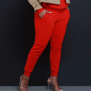 ชุดวอร์มผู้หญิงผ้าฝ้าย100% ใหม่ชุดวิ่งออกกำลังกายน้ำหนักเบาดีไซน์ใหม่ล่าสุด - Product Image 5