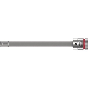 WERA 8740 a HF 1/4? Llave de vaso hexagonal blanca de 6 mm, longitud 100 mm - Product Image 1