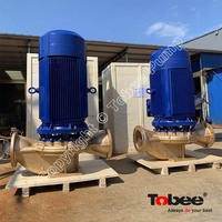Pompe verticale centrifuge en ligne en Bronze pour l'eau de mer, utilisée pour les usines de traitement de l'eau de mer pour la solution de dessalement de l'eau de mer