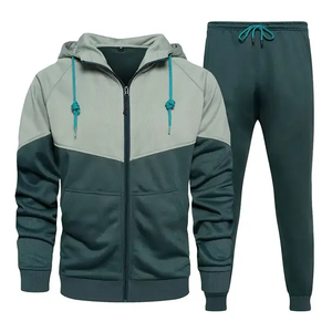 Conjunto Deportivo de Dos Piezas para Hombre, Traje Deportivo Transpirable, de Secado Rápido, Ligero, para Invierno, Color Sólido, para Entrenamiento - Product Image 3