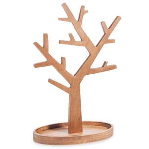 Wooden Mug Tree Cup Saucer Holder Rack Kitchen Coffee Storage Organizer Countertop <b>Display</b> <b>Stand</b> Beech Wood Home Serving Box Set - Product Image 3