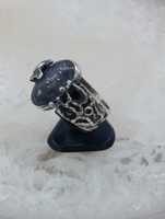 Cincin Batu Permata Perak 925 Desain Bunga Buatan Tangan Amethyst Dapat Disesuaikan Lapisan Emas/Hitam/Rose Gold Gaya Asli Perhiasan Mewah