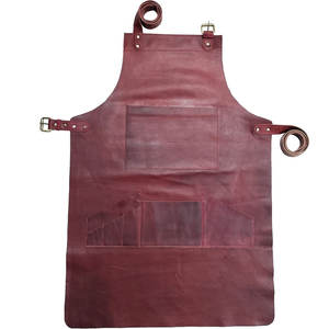 Professional Manufacturer Men Women Kitchen Use <b>Leather</b> <b>Aprons</b> Lightweight Breathable Easy to Clean <b>Leather</b> <b>Aprons</b> - Product Image 3