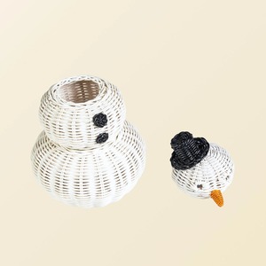 Cesta de Almacenamiento Multiusos de 3 Niveles, Moderna y Ecológica, de Ratán Natural, Marca Snowman - Product Image 3