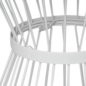 Mesa auxiliar de alambre de metal redonda elegante mesa de centro elegante para interiores de sala de estar de dormitorio - Product Image 5