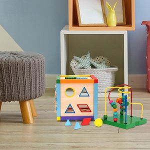 ROBINCOOL Centro de Actividades Educativo Montessori con Cubo de Engranajes y Laberinto - Product Image 2